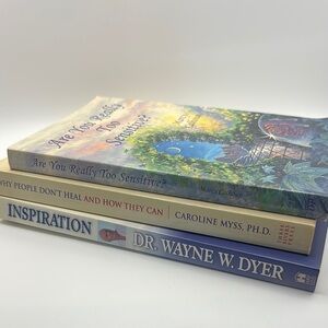 Spiritual & Self-Help Book Bundle | Myss, Dyer & Calhoun | Healing, Sensitivity,